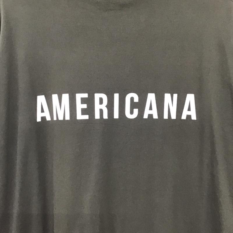 アメリカーナ AMERICANA ワンピース ロングスカート ロゴ、文字 X プリント カーキ / カーキ / khaki レディース USED 古着 中古 10153114