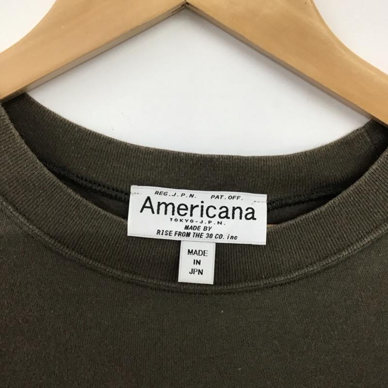 アメリカーナ AMERICANA ワンピース ロングスカート ロゴ、文字 X プリント カーキ / カーキ / khaki レディース USED 古着 中古 10153114