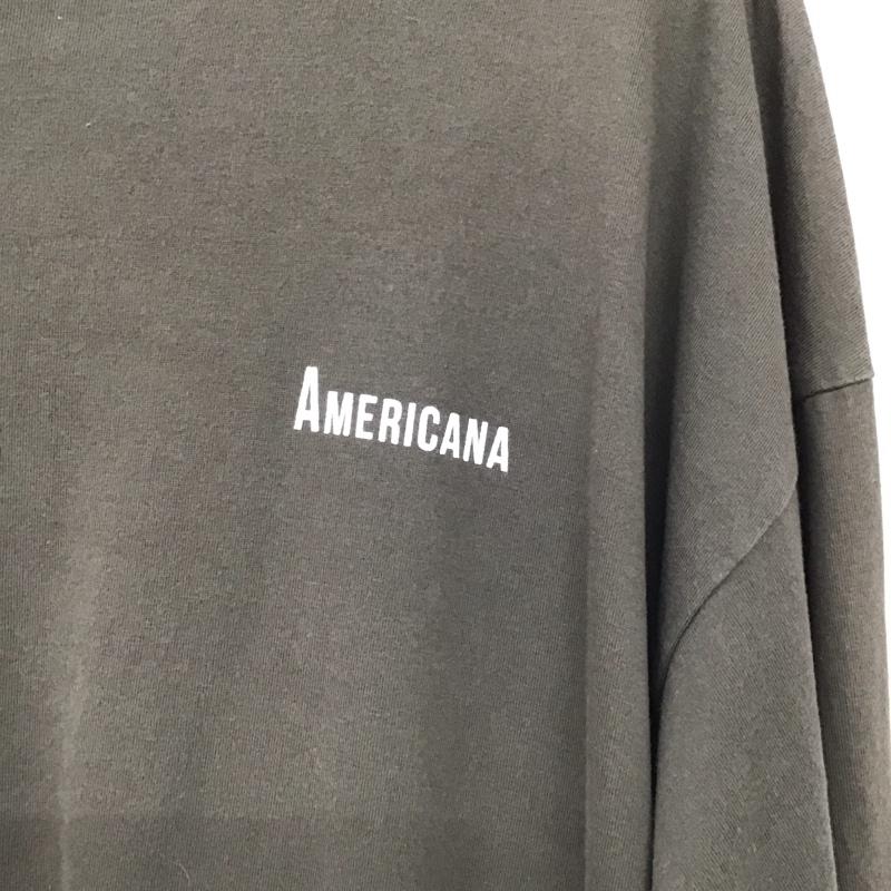アメリカーナ AMERICANA ワンピース ロングスカート ロゴ、文字 X プリント カーキ / カーキ / khaki レディース USED 古着 中古 10153114