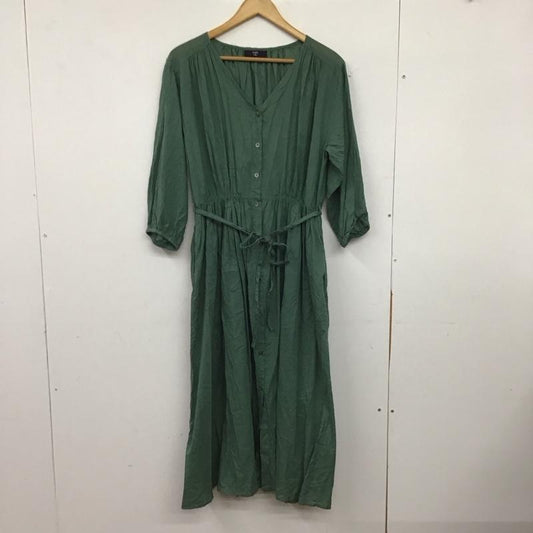 シップス SHIPS ワンピース ロングスカート 無地 緑 / グリーン / green レディース USED 古着 中古 10153117
