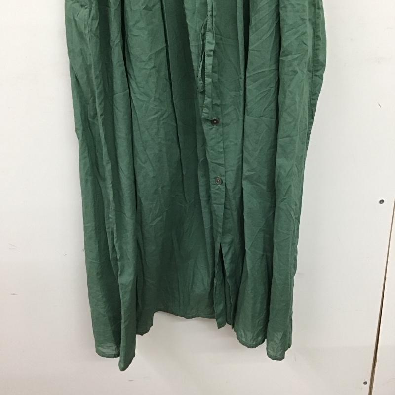 シップス SHIPS ワンピース ロングスカート 無地 緑 / グリーン / green レディース USED 古着 中古 10153117