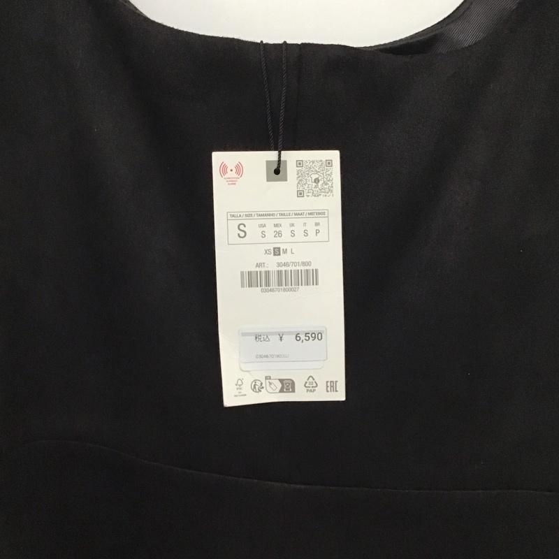 ザラ ZARA ワンピース ロングスカート S 無地 黒 / ブラック / black レディース USED 古着 中古 10153122