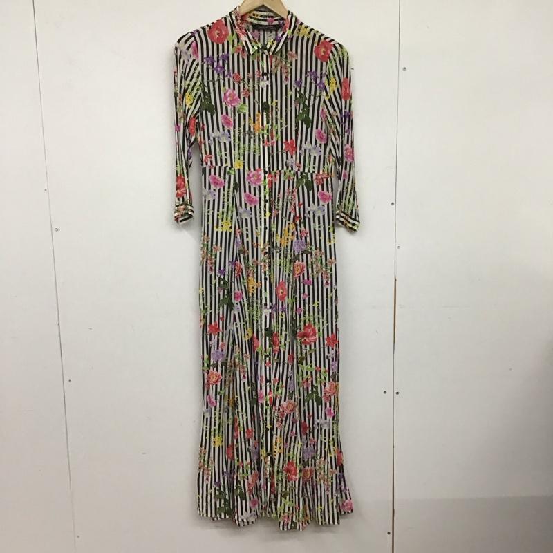 ザラウーマン ZARA WOMAN ワンピース ロングスカート M ストライプ X 花柄 マルチカラー / マルチカラー / multicolor レディース USED 古着 中古 10153124