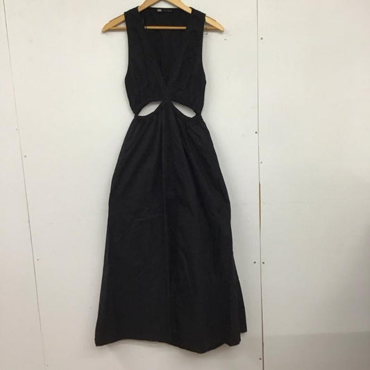 ザラ ZARA ワンピース ロングスカート L 無地 黒 / ブラック / black レディース USED 古着 中古 10153128