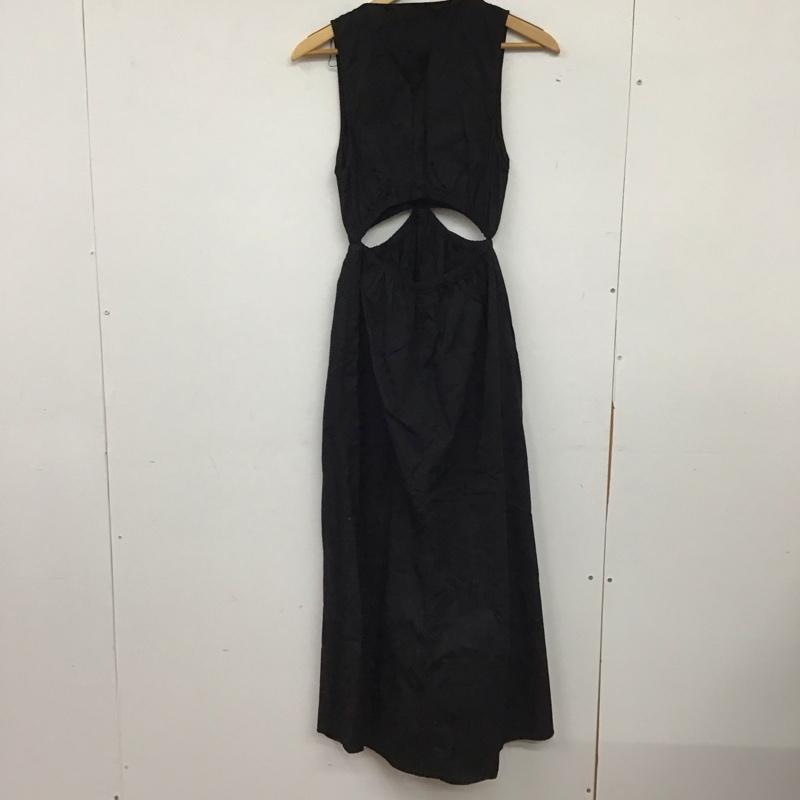 ザラ ZARA ワンピース ロングスカート L 無地 黒 / ブラック / black レディース USED 古着 中古 10153128