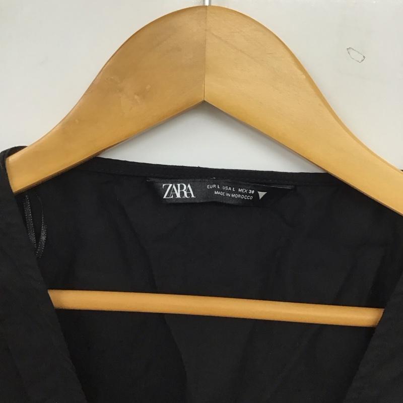 ザラ ZARA ワンピース ロングスカート L 無地 黒 / ブラック / black レディース USED 古着 中古 10153128