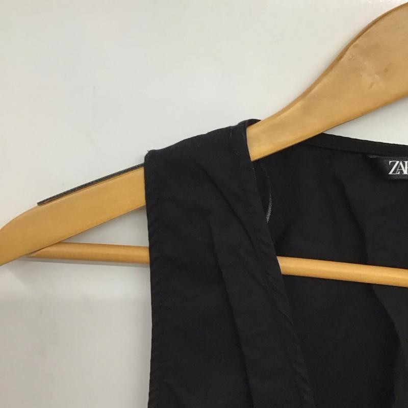 ザラ ZARA ワンピース ロングスカート L 無地 黒 / ブラック / black レディース USED 古着 中古 10153128