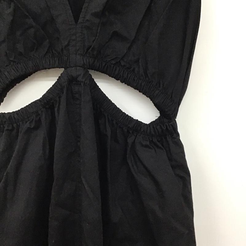 ザラ ZARA ワンピース ロングスカート L 無地 黒 / ブラック / black レディース USED 古着 中古 10153128