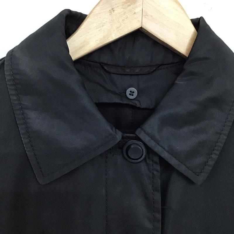 プラダ PRADA コート コート一般 S 無地 黒 / ブラック / black レディース USED 古着 中古 10153130