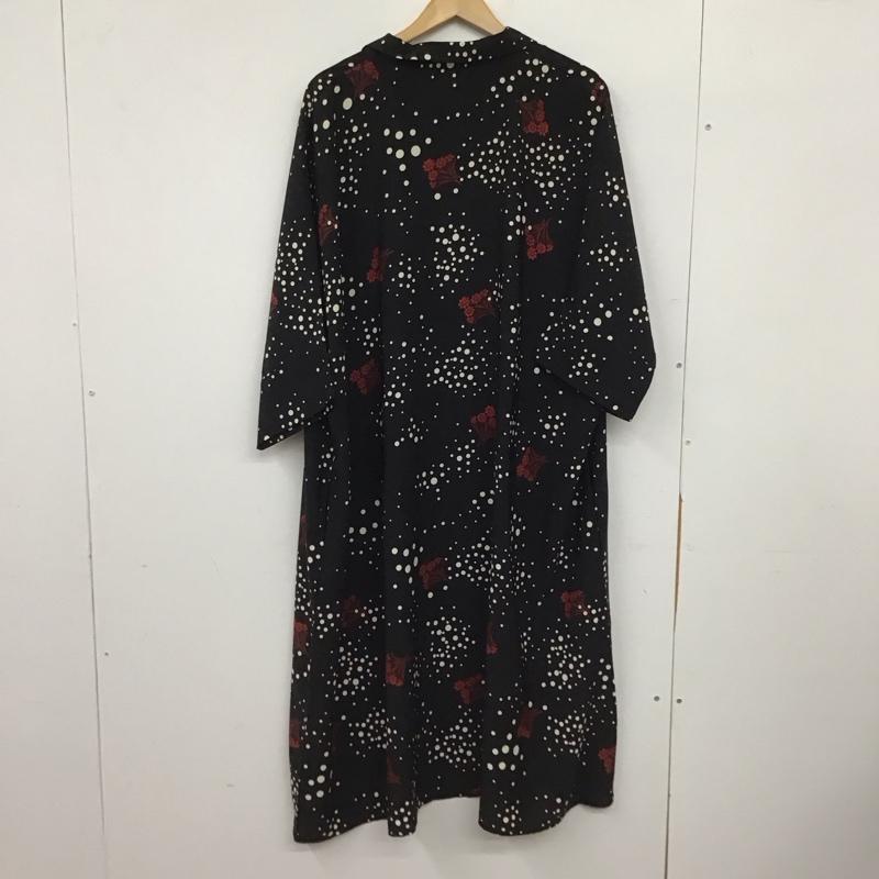 アンティカ antiqua ワンピース ロングスカート ke-02986 総柄 黒 / ブラック / black レディース USED 古着 中古 10153132
