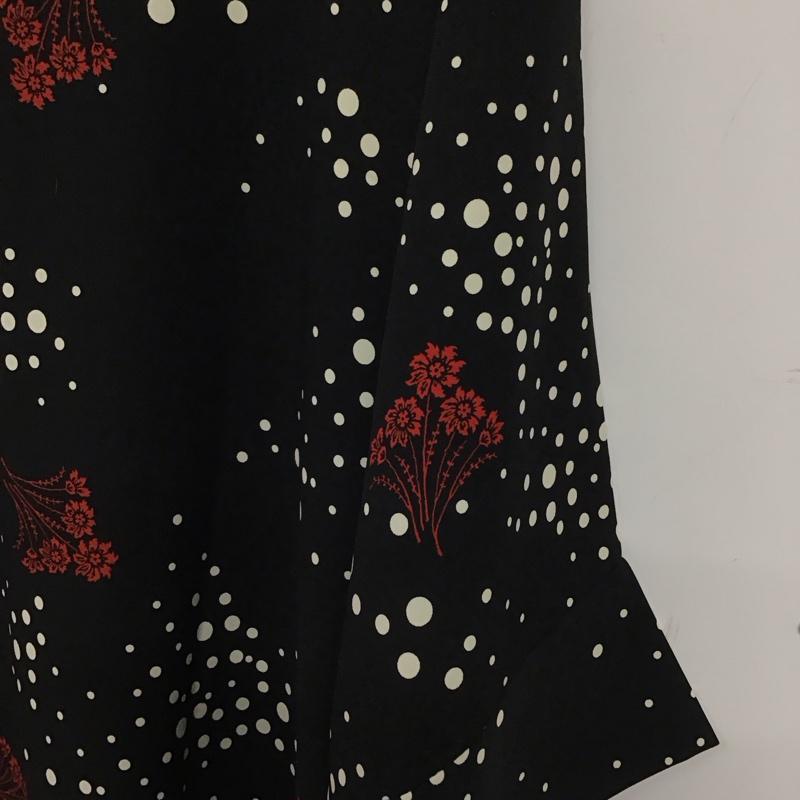 アンティカ antiqua ワンピース ロングスカート ke-02986 総柄 黒 / ブラック / black レディース USED 古着 中古 10153132