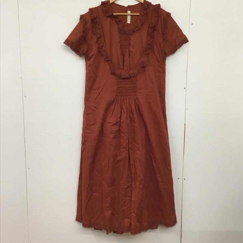 カネコイサオ KANEKOISAO ワンピース ロングスカート 無地 茶 / ブラウン / brown レディース USED 古着 中古 10153133