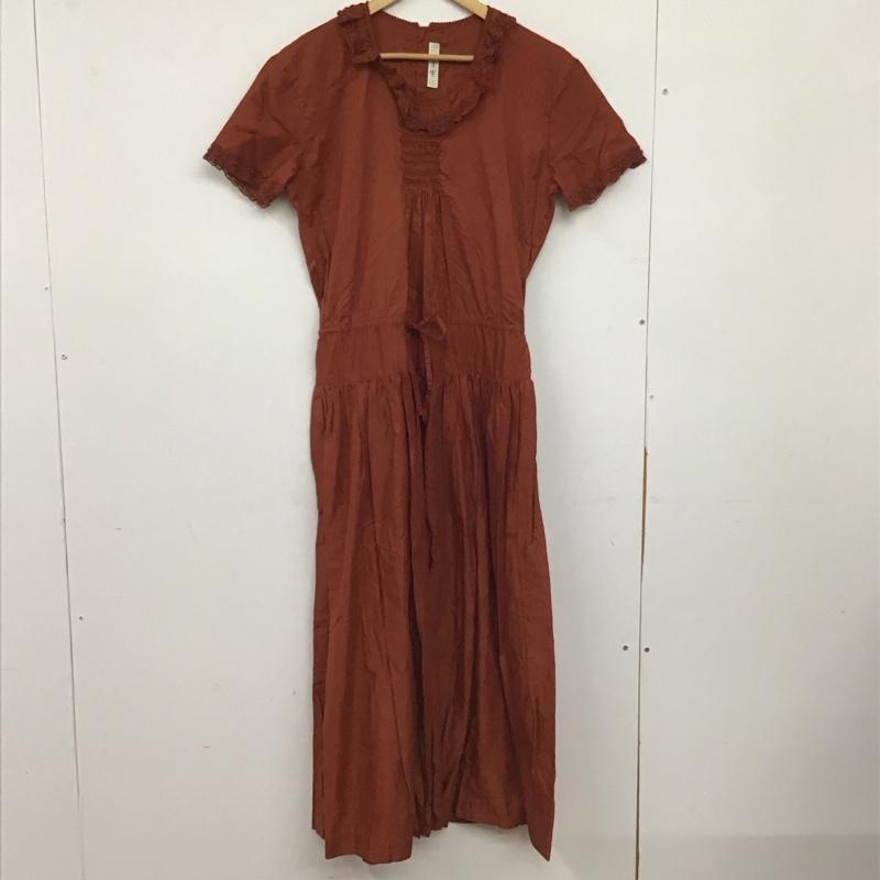 カネコイサオ KANEKOISAO ワンピース ロングスカート 無地 茶 / ブラウン / brown レディース USED 古着 中古 10153133