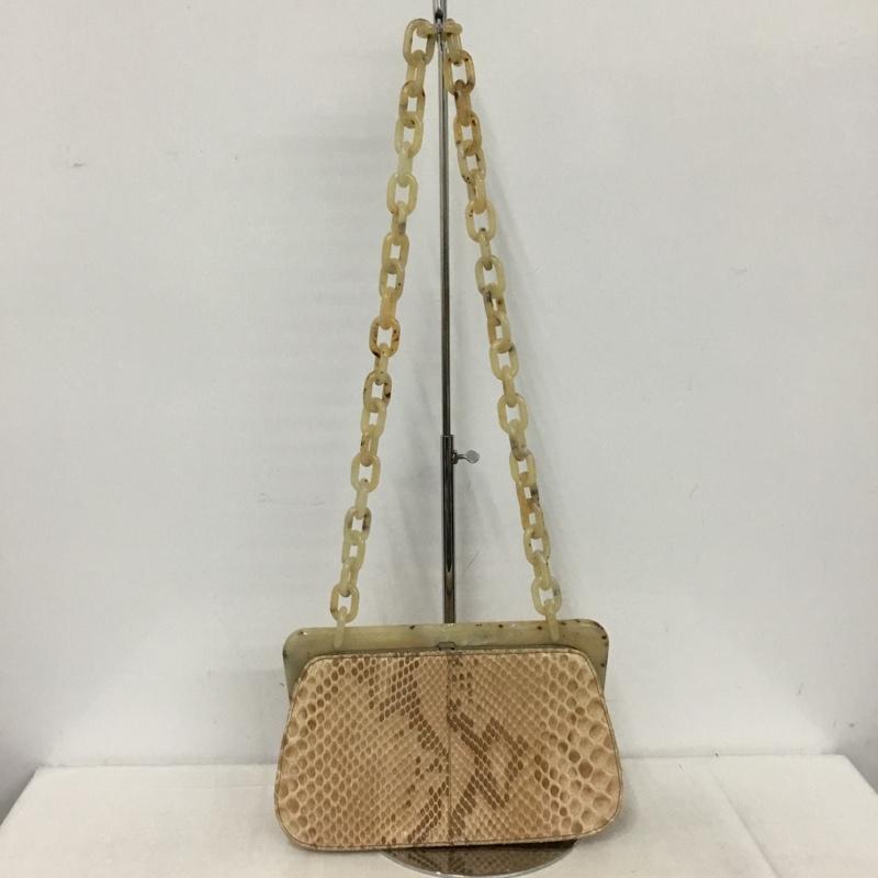 プラダ PRADA ハンドバッグ ハンドバッグ プラスチックチェーン パイソン ヘビ柄 マルチカラー / マルチカラー / multicolor レディース USED 古着 中古 10153134