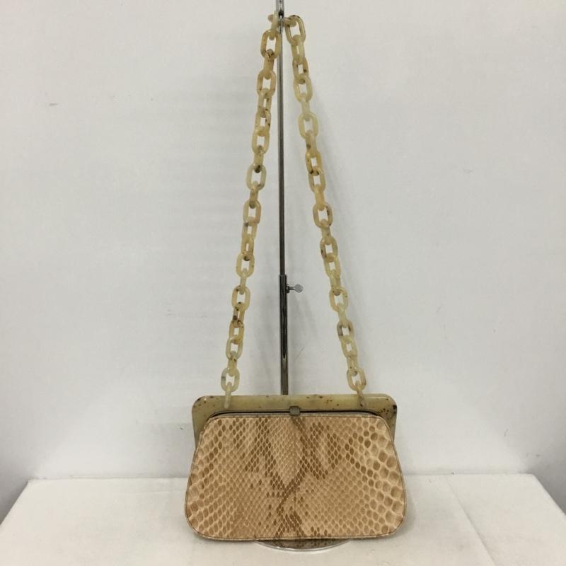 プラダ PRADA ハンドバッグ ハンドバッグ プラスチックチェーン パイソン ヘビ柄 マルチカラー / マルチカラー / multicolor レディース USED 古着 中古 10153134