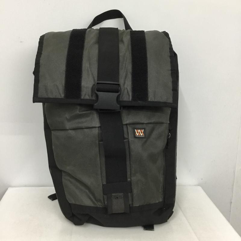 ミッションワークショップ MISSIONWORKSHOP リュックサック、デイパック リュックサック、デイバッグ ロゴ、文字 灰 / グレー / gray X 黒 / ブラック / black メンズ USED 古着 中古 10153146