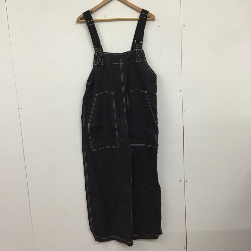 ニコアンド niko and... サロペット・オーバーオール サロペット、オーバーオール M 無地 黒 / ブラック / black レディース USED 古着 中古 10153147
