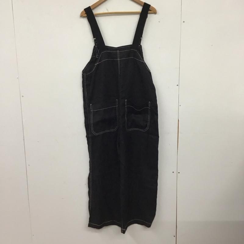 ニコアンド niko and... サロペット・オーバーオール サロペット、オーバーオール M 無地 黒 / ブラック / black レディース USED 古着 中古 10153147