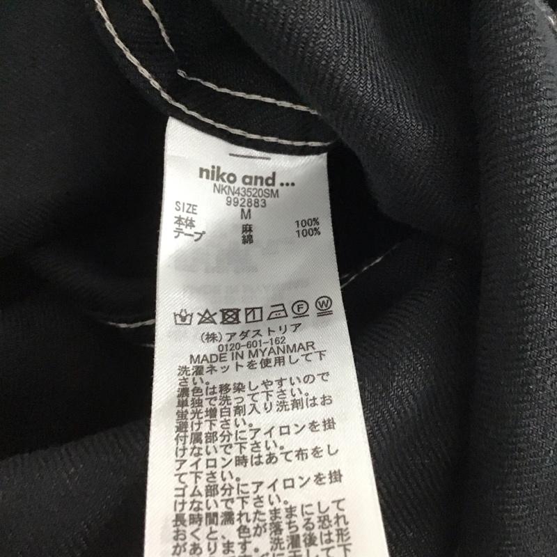 ニコアンド niko and... サロペット・オーバーオール サロペット、オーバーオール M 無地 黒 / ブラック / black レディース USED 古着 中古 10153147