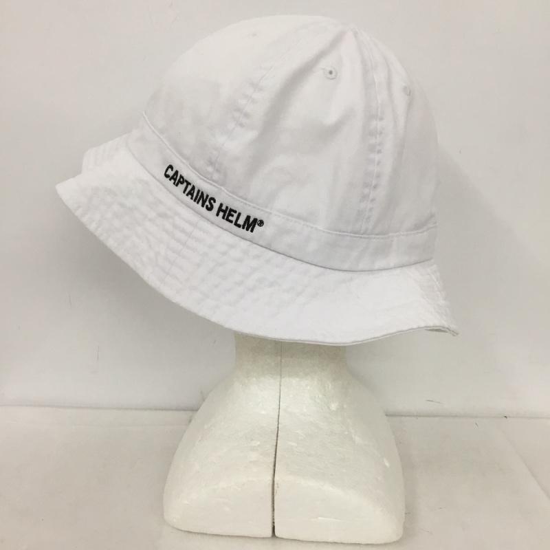 キャプテンズヘルム Captains Helm 帽子 ハット ボウルハット ロゴ、文字 白 / ホワイト / white メンズ USED 古着 中古 10153148