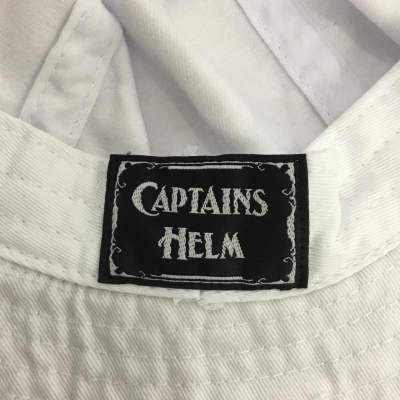 キャプテンズヘルム Captains Helm 帽子 ハット ボウルハット ロゴ、文字 白 / ホワイト / white メンズ USED 古着 中古 10153148
