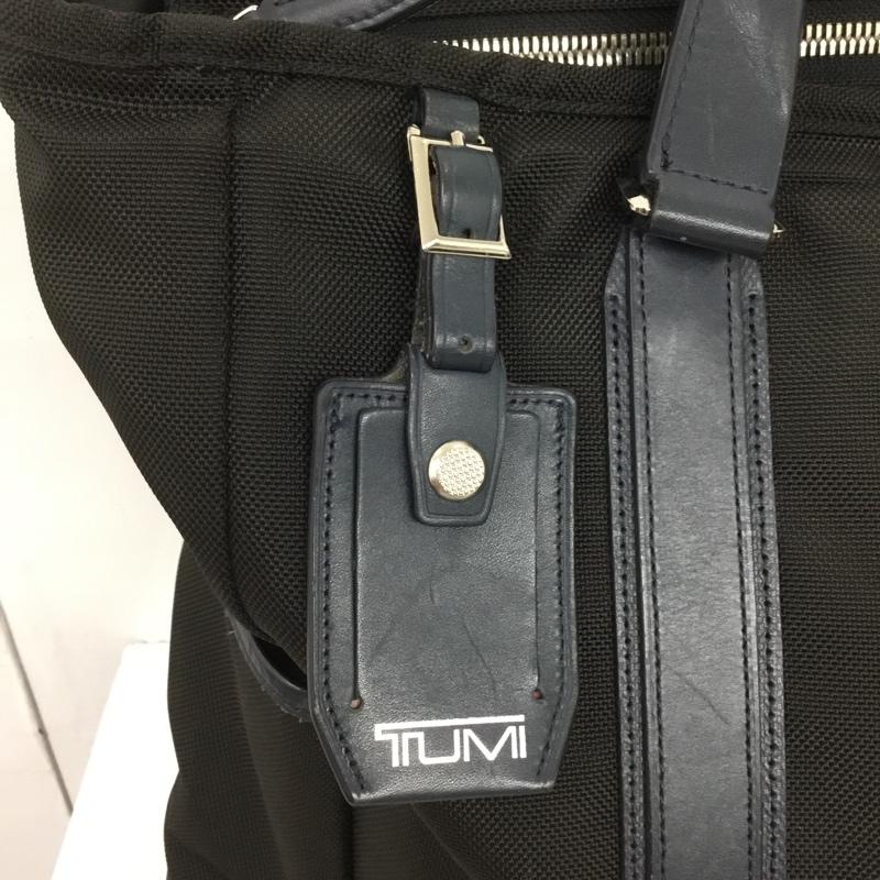 トゥミ TUMI トートバッグ トートバッグ ビジネスバッグ 無地 黒 / ブラック / black X 紺 / ネイビー / navy メンズ USED 古着 中古 10153152