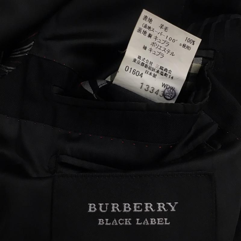 バーバリーブラックレーベル BURBERRY BLACK LABEL セットアップ セットアップ ストライプ 黒 / ブラック / black メンズ USED 古着 中古 10153159
