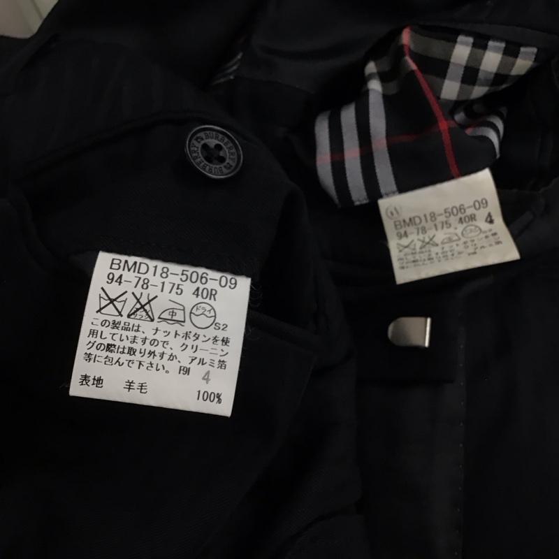 バーバリーブラックレーベル BURBERRY BLACK LABEL セットアップ セットアップ ストライプ 黒 / ブラック / black メンズ USED 古着 中古 10153159