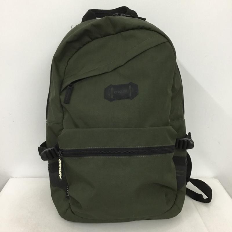 オークリー OAKLEY リュックサック、デイパック リュックサック、デイバッグ FOS900073 Street Backpack Cordura ロゴ、文字 カーキ / カーキ / khaki X 黒 / ブラック / black メンズ USED 古着 中古 10153160