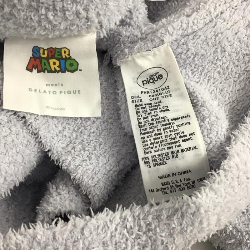 ジェラートピケ gelato pique セットアップ セットアップ PWNT241042 スーパーマリオ ルームウェア ONE SIZE キャラクター 青 / ブルー / blue レディース USED 古着 中古 10153162