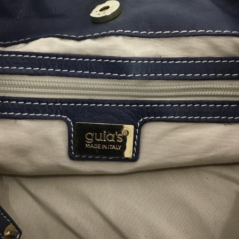 グイアス GUIA`S ハンドバッグ ハンドバッグ チェーンショルダー 無地 紺 / ネイビー / navy レディース USED 古着 中古 10153167