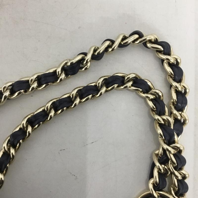 グイアス GUIA`S ハンドバッグ ハンドバッグ チェーンショルダー 無地 紺 / ネイビー / navy レディース USED 古着 中古 10153167
