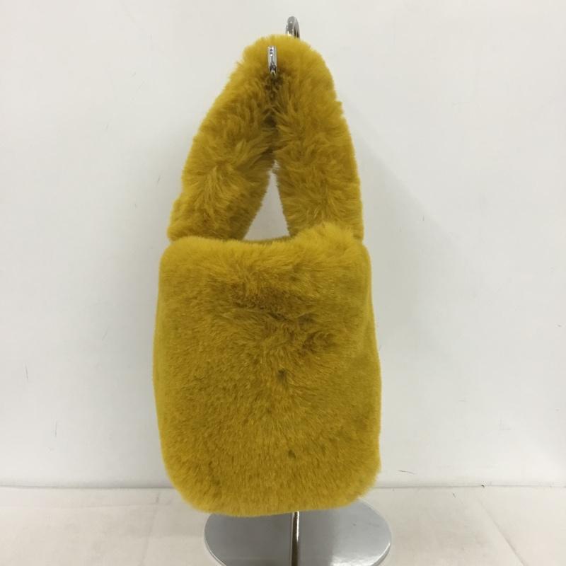 ザラ ZARA ハンドバッグ ハンドバッグ フェイクファー ミニバッグ 無地 マスタード / マスタード / レディース USED 古着 中古 10153168