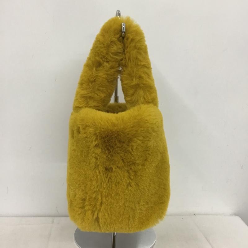 ザラ ZARA ハンドバッグ ハンドバッグ フェイクファー ミニバッグ 無地 マスタード / マスタード / レディース USED 古着 中古 10153168
