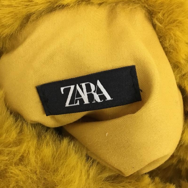 ザラ ZARA ハンドバッグ ハンドバッグ フェイクファー ミニバッグ 無地 マスタード / マスタード / レディース USED 古着 中古 10153168
