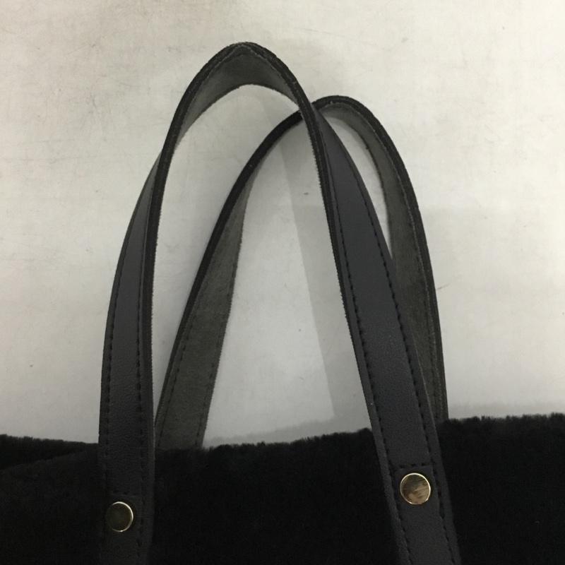 ミアン MIAN ハンドバッグ ハンドバッグ フェイクファー かご ドッキングバッグ 無地 黒 / ブラック / black X ベージュ / ベージュ / beige レディース USED 古着 中古 10153172