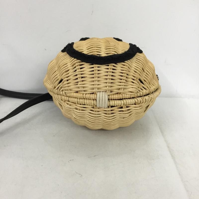 ニコアンド niko and... ショルダーバッグ ショルダーバッグ スマイルかごバッグ ミニバッグ  ベージュ / ベージュ / beige X 黒 / ブラック / black レディース USED 古着 中古 10153175