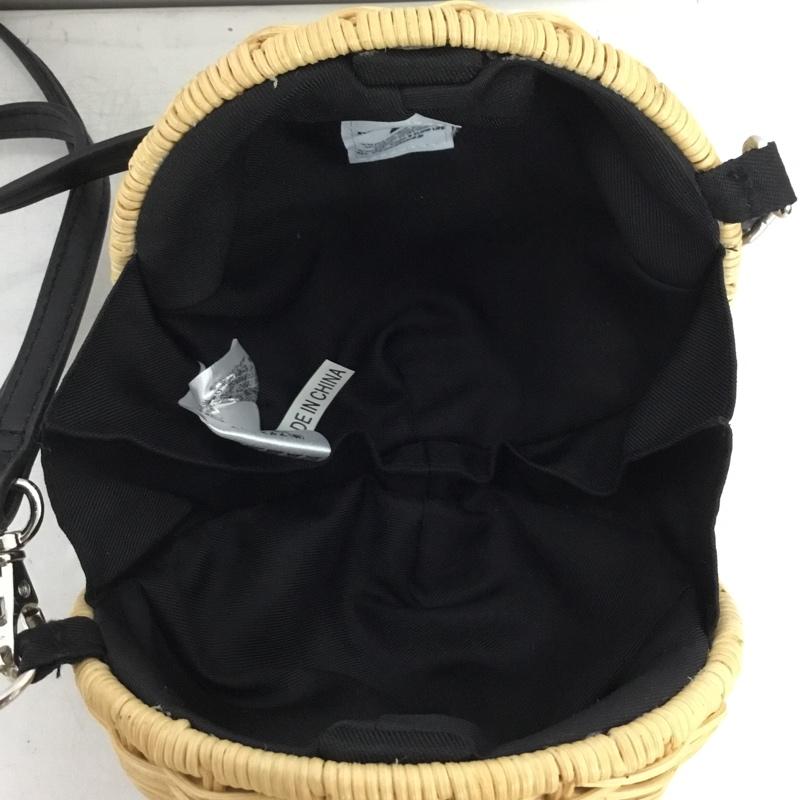 ニコアンド niko and... ショルダーバッグ ショルダーバッグ スマイルかごバッグ ミニバッグ  ベージュ / ベージュ / beige X 黒 / ブラック / black レディース USED 古着 中古 10153175