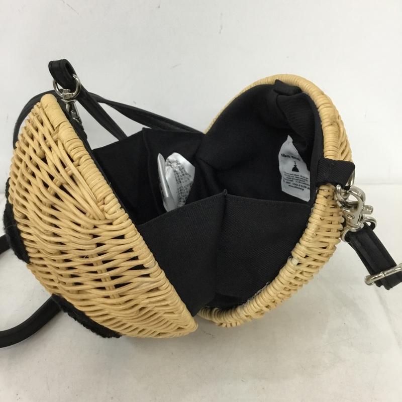 ニコアンド niko and... ショルダーバッグ ショルダーバッグ スマイルかごバッグ ミニバッグ  ベージュ / ベージュ / beige X 黒 / ブラック / black レディース USED 古着 中古 10153175