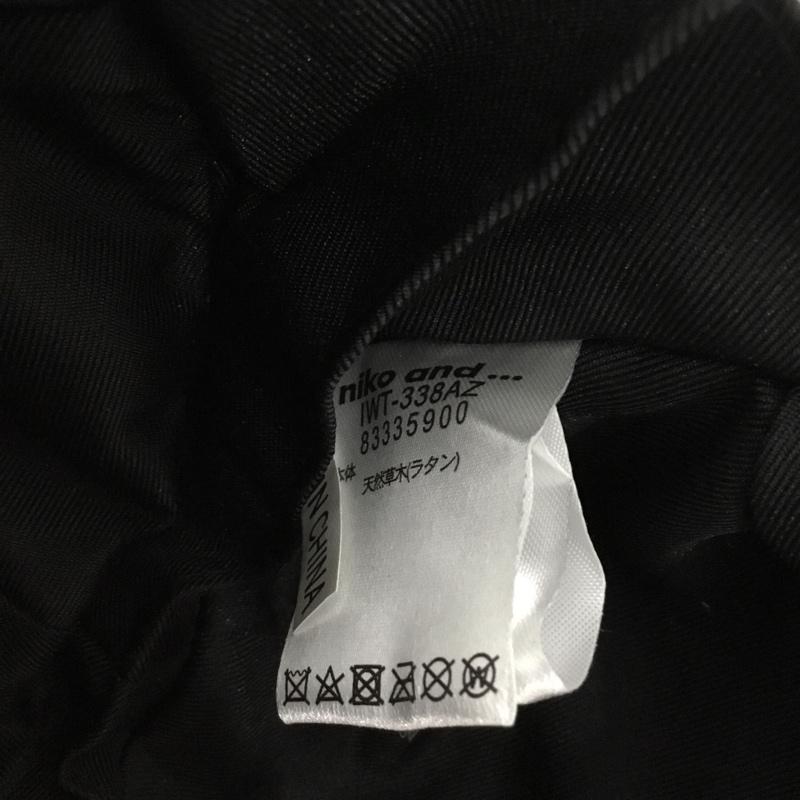 ニコアンド niko and... ショルダーバッグ ショルダーバッグ スマイルかごバッグ ミニバッグ  ベージュ / ベージュ / beige X 黒 / ブラック / black レディース USED 古着 中古 10153175