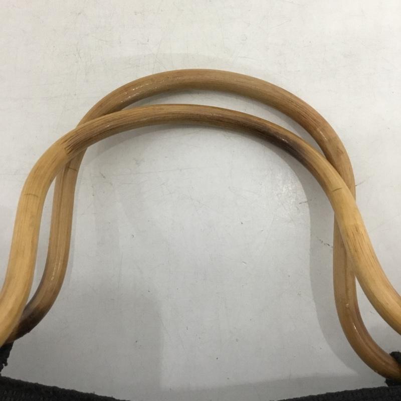 サマンサタバサ Samantha Thavasa トートバッグ トートバッグ ウッドハンドル ロゴ、文字 黒 / ブラック / black レディース USED 古着 中古 10153177