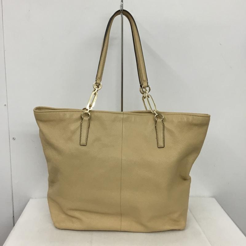 コーチ COACH トートバッグ トートバッグ 26225 レザー ロゴ、文字 ベージュ / ベージュ / beige レディース USED 古着 中古 10153178