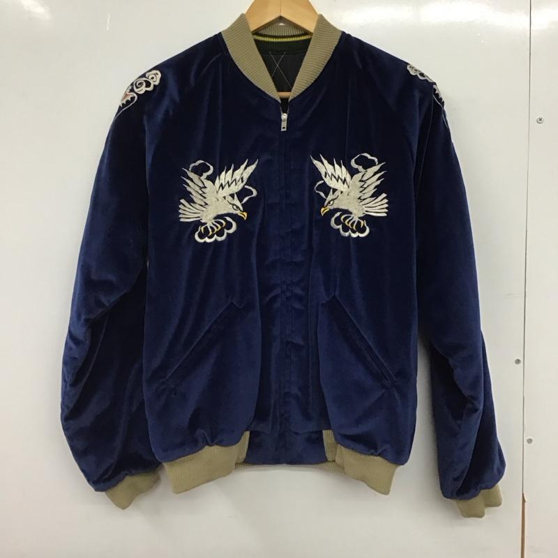 トウヨウエンタープライズ 東洋エンタープライズ ジャケット、上着 ジャンパー、ブルゾン ジップアップジャケット アウター スカジャン M 刺繍 青 / ブルー / blue メンズ USED 古着 中古 10153195