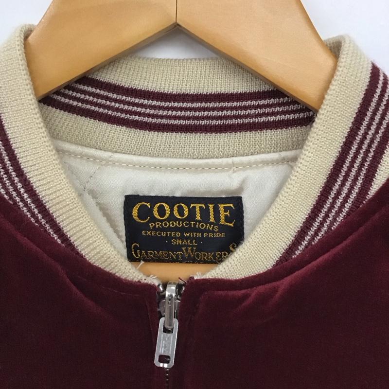 クーティー COOTIE ジャケット、上着 ジャンパー、ブルゾン ジップアップジャケット アウター スカジャン S 刺繍 えんじ / ワインレッド / dark red メンズ USED 古着 中古 10153197