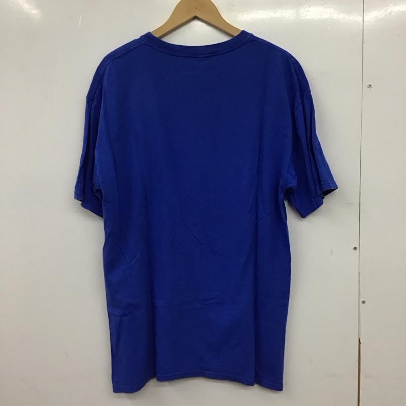 古着 USED Tシャツ 半袖 半袖カットソー プリントTシャツ クルーネックカットソー ロゴ、文字 青 / ブルー / blue メンズ USED 古着 中古 10153200