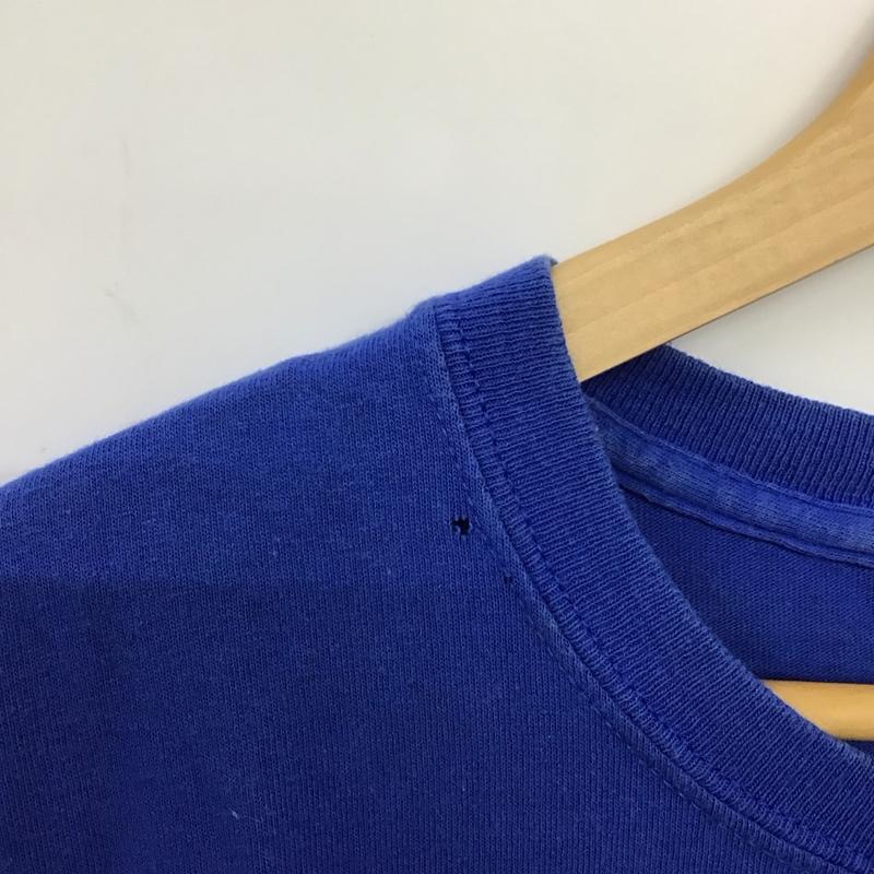 古着 USED Tシャツ 半袖 半袖カットソー プリントTシャツ クルーネックカットソー ロゴ、文字 青 / ブルー / blue メンズ USED 古着 中古 10153200