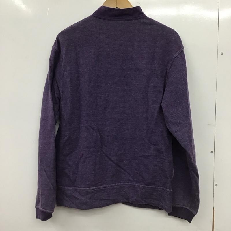 チャムス CHUMS トレーナー 長袖 長袖スウェット フロントボタン M ロゴ、文字 紫 / パープル / purple メンズ USED 古着 中古 10153201