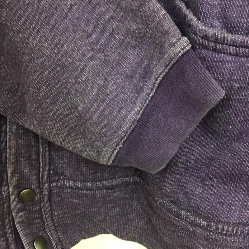 チャムス CHUMS トレーナー 長袖 長袖スウェット フロントボタン M ロゴ、文字 紫 / パープル / purple メンズ USED 古着 中古 10153201
