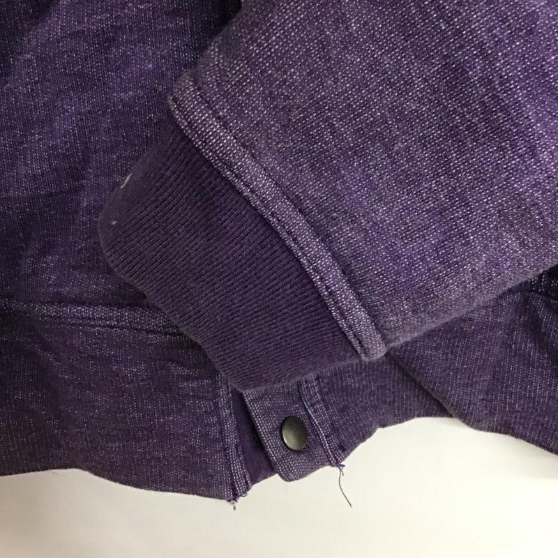 チャムス CHUMS トレーナー 長袖 長袖スウェット フロントボタン M ロゴ、文字 紫 / パープル / purple メンズ USED 古着 中古 10153201