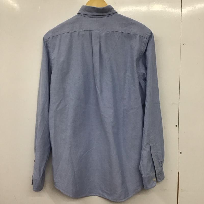 ポロラルフローレン POLO RALPH LAUREN シャツ、ブラウス 長袖 長袖シャツ 無地シャツ カラーシャツ ボタンダウンシャツ M ロゴ、文字 水色 / ライトブルー / メンズ USED 古着 中古 10153203